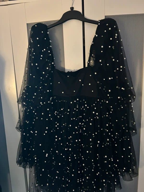 ASOS Curve Tulle beaded babydoll dress