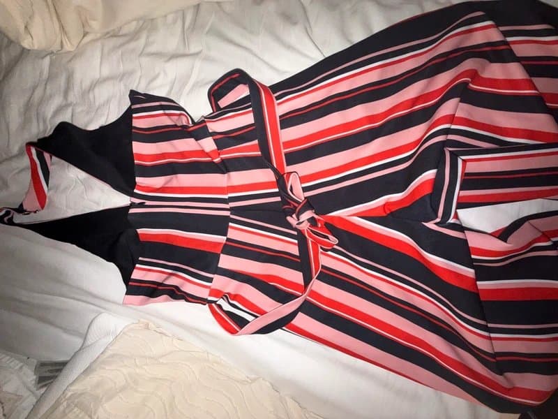 New Look Stripy halter neck 3/4 length jumpsuit.