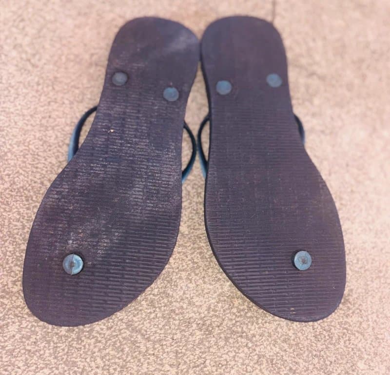 Havaianas Havaianas blue gemstone sandals flip flops 39/40 holiday beach party wedding 6-7 same day post