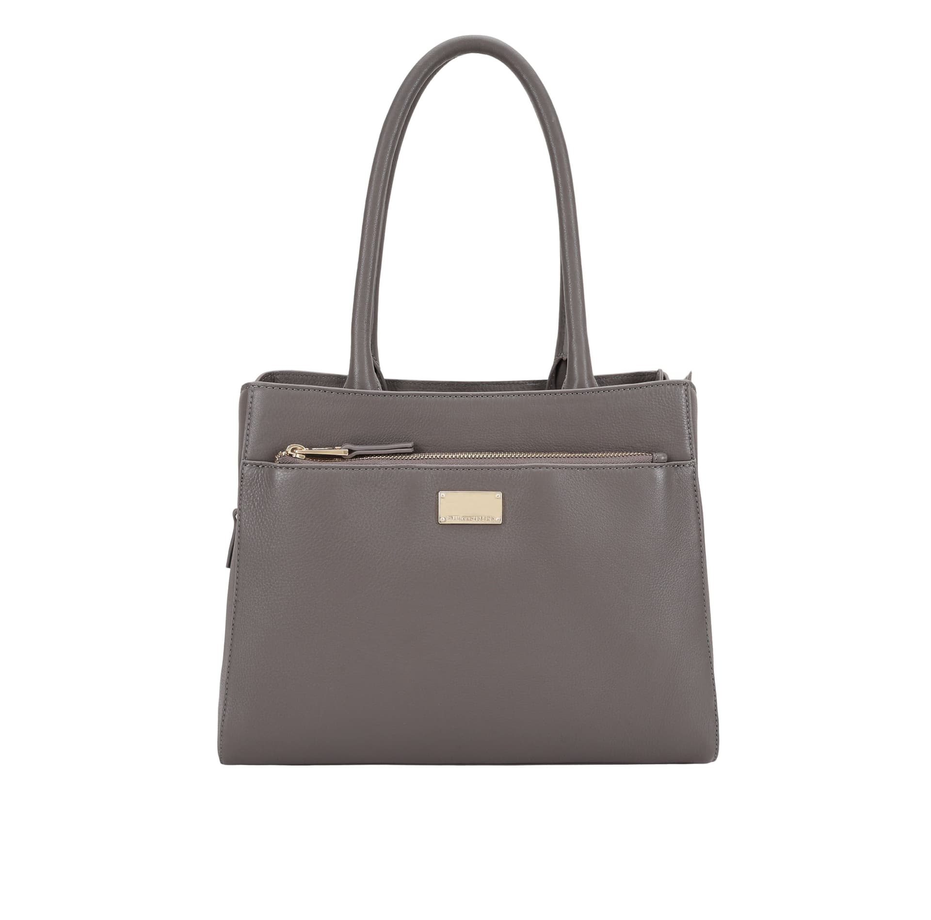 Paul Costelloe Paul Costelloe Women's Monse Leather Shoulder Bag in Grey