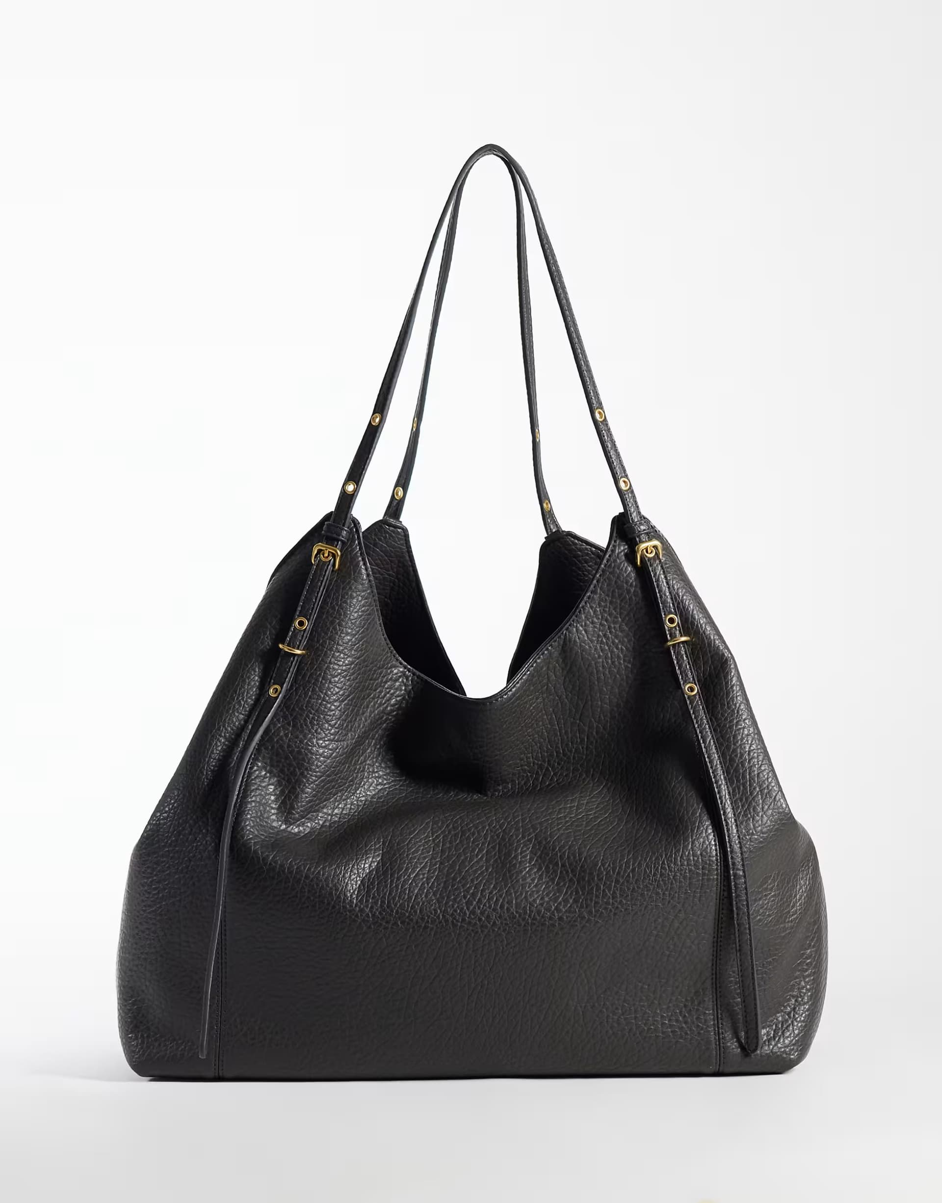 ASOS Mango slouchy shoulder bag in dark grey