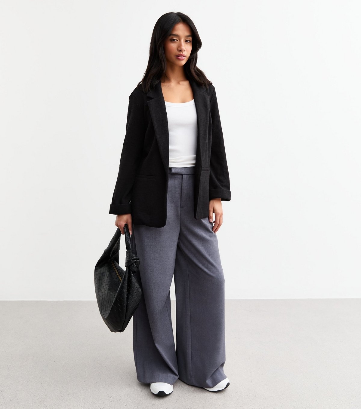 New Look Women's Petite Black Textured Blazer New Look - 3