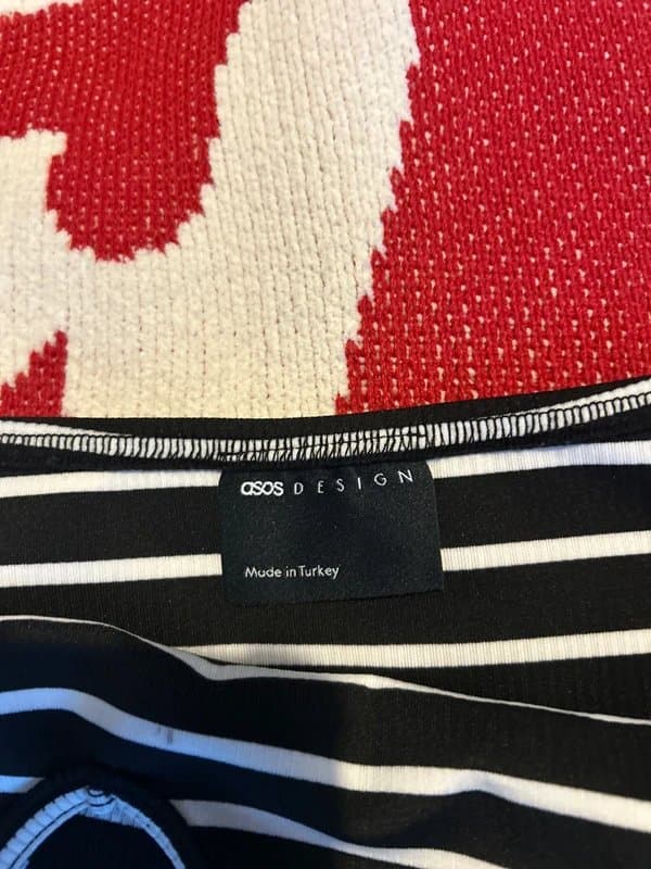 ASOS Design Striped Halter Neck Top