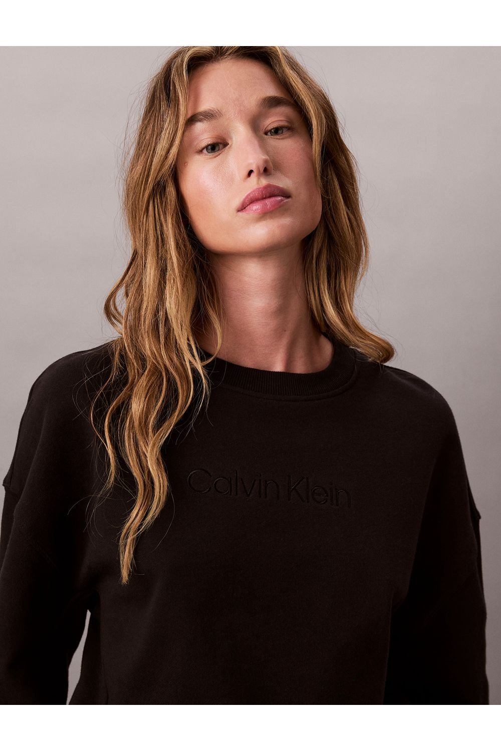 Calvin Klein Calvin Klein Women's Modern Terry Po Sweatshirt Black - 3