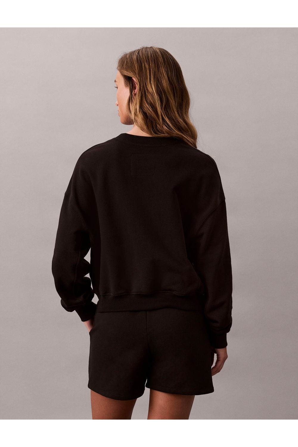 Calvin Klein Calvin Klein Women's Modern Terry Po Sweatshirt Black - 4