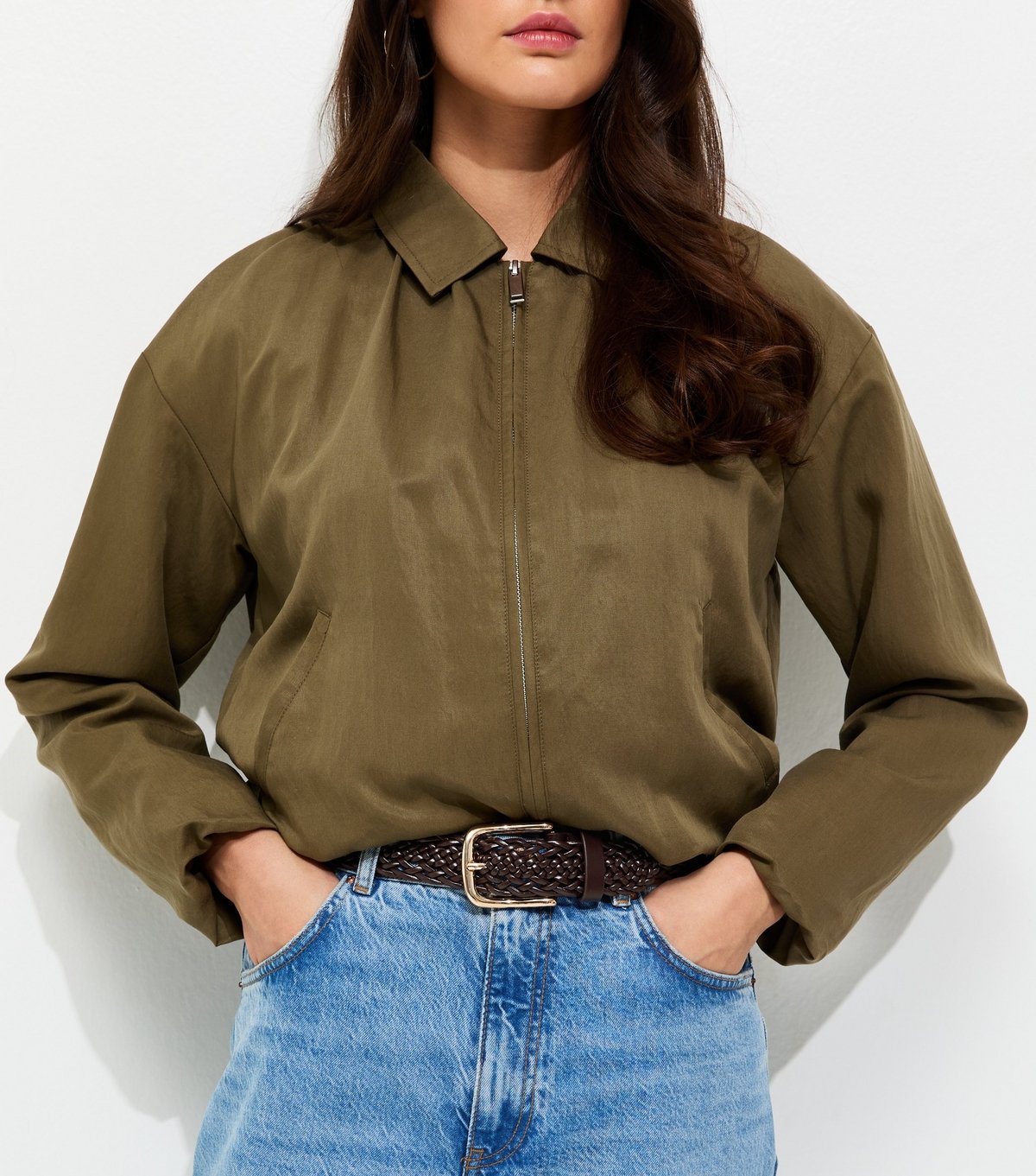 New Look Dark Brown Braided Faux Leather Belt New Look - 2