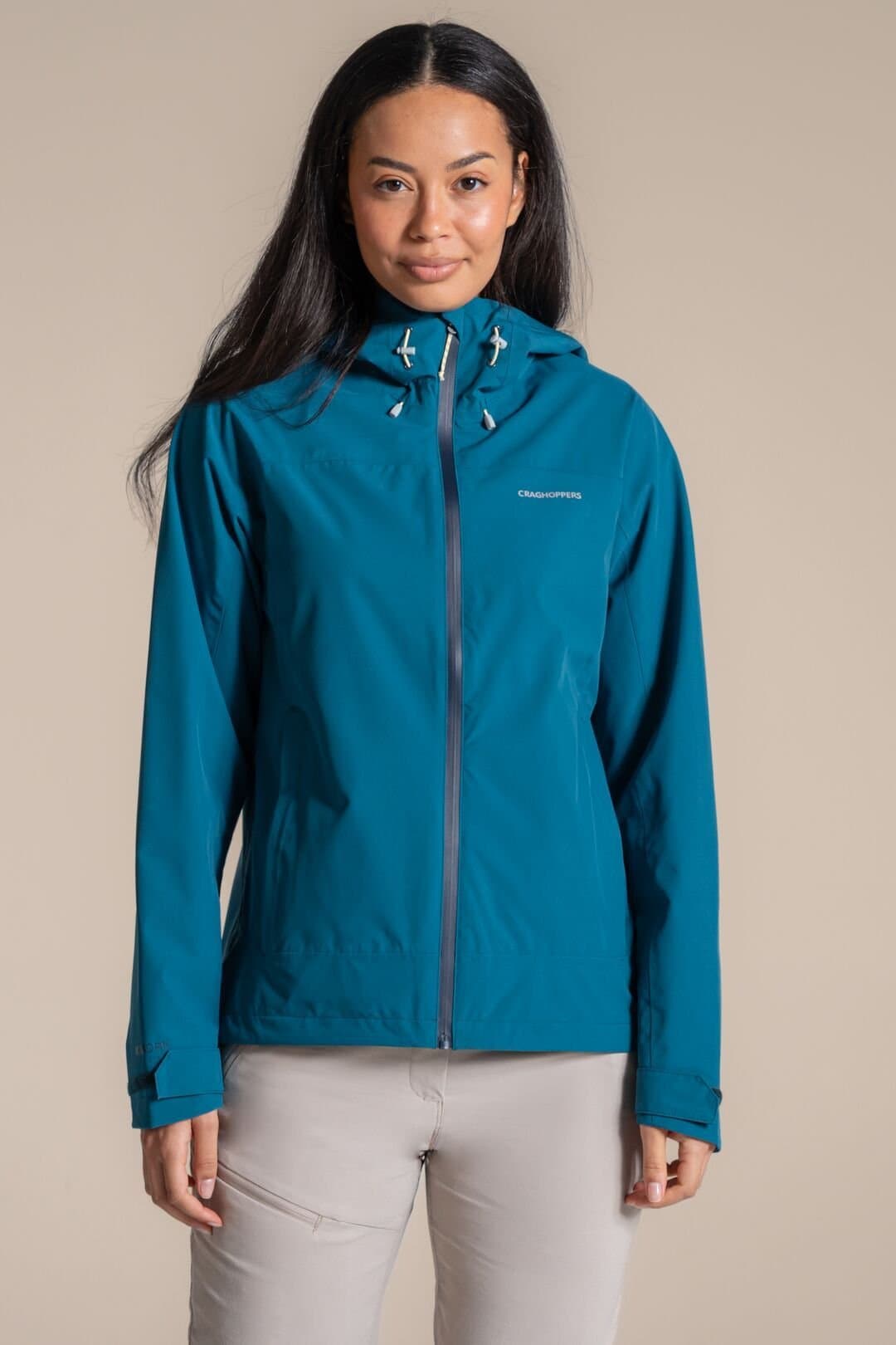 Craghoppers Craghoppers Women's Zohra Waterproof Shell Jacket in Teal