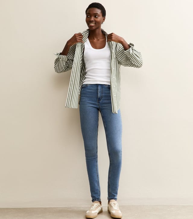 New Look Women's Tall White Ribbed Scoop Neck Vest New Look - 3