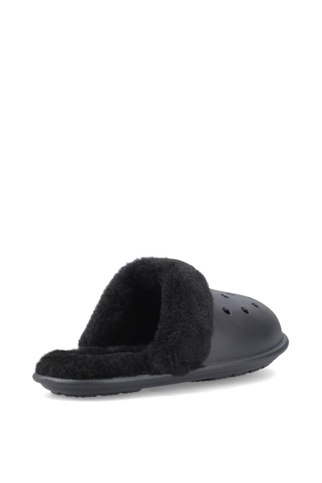Crocs Crocs Men's Classic Fuzz Scuff in Black - 2