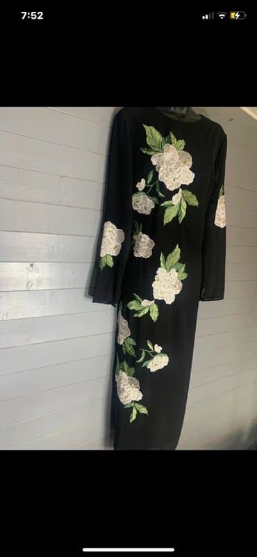 Monsoon Monsoon Embellished Floral Midi Dress UK 8 RRP £175