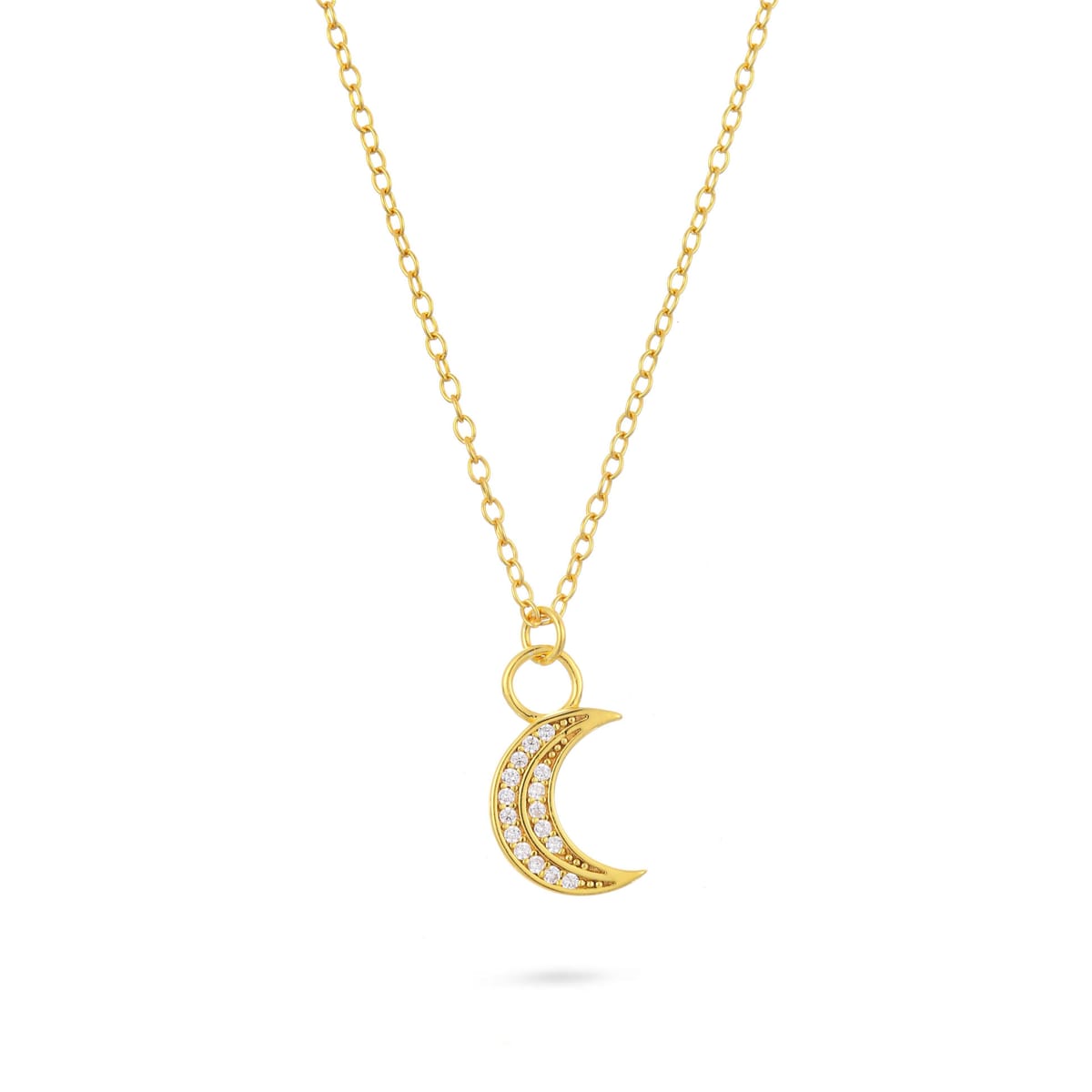 Gold Trip Gold Trip Women's Celestial Moon Necklace in Gold - 1