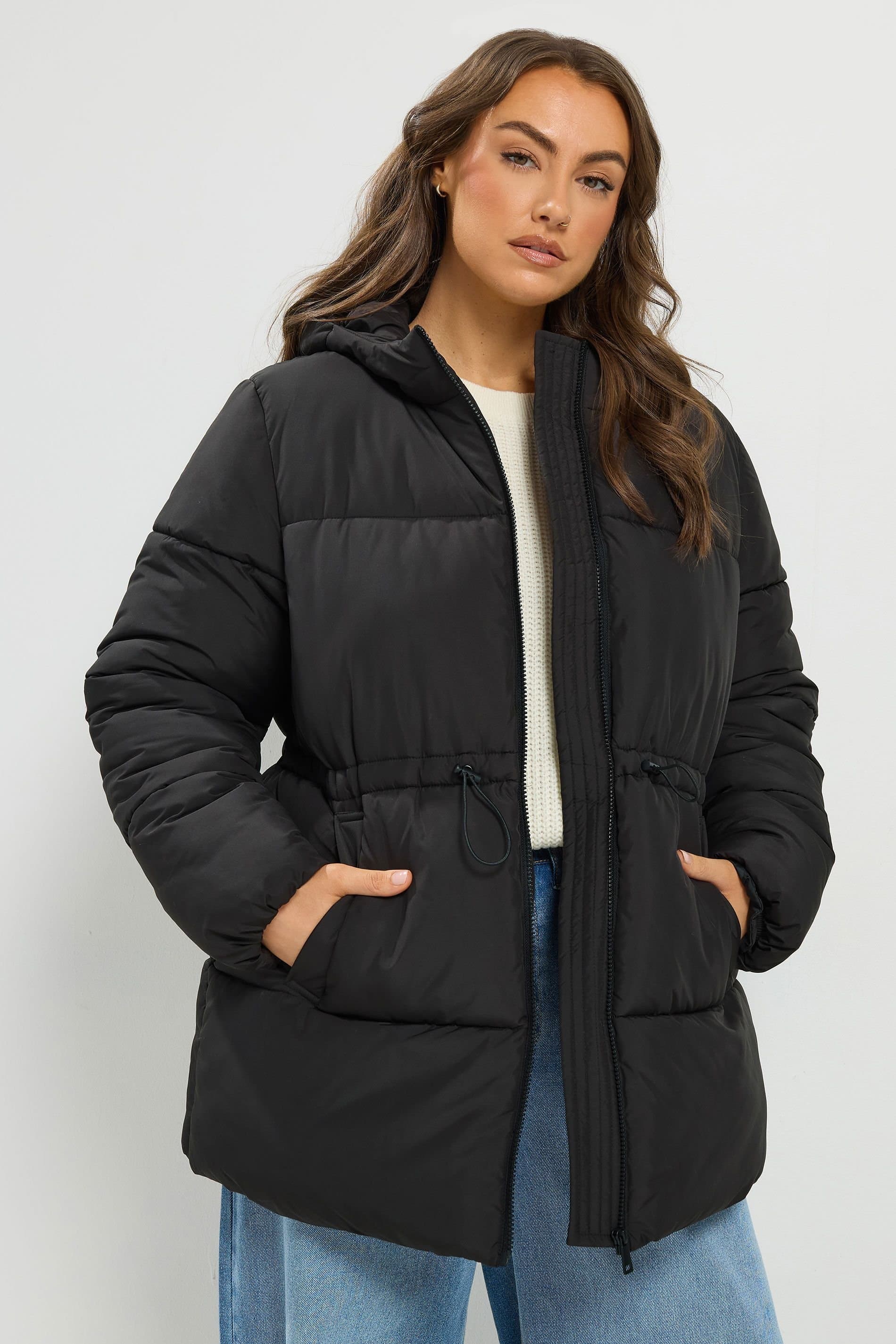 Yours Yours Women's Short Padded Jacket in Black