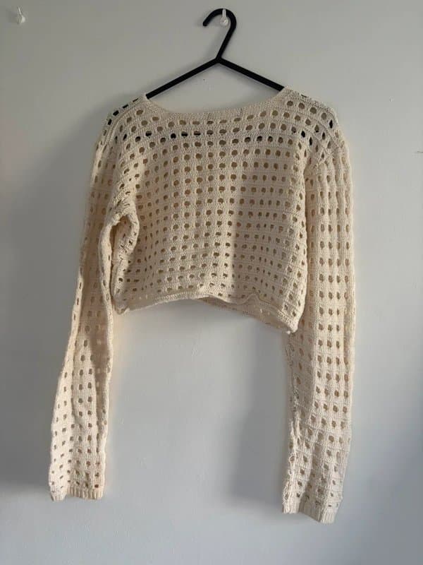 New Look New look crochet long sleeve top