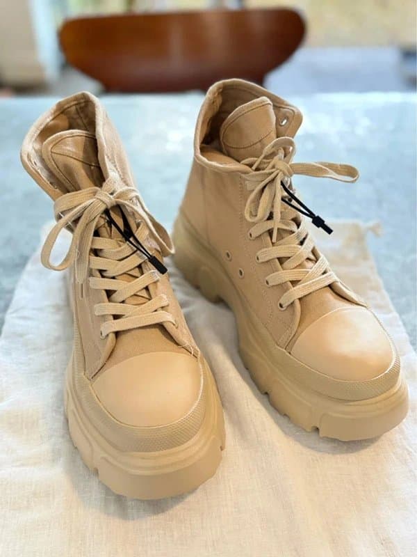 H&M Zara Desert Boots Chunky Platform Size UK 8 EU 41 BNWT With Dust Bag