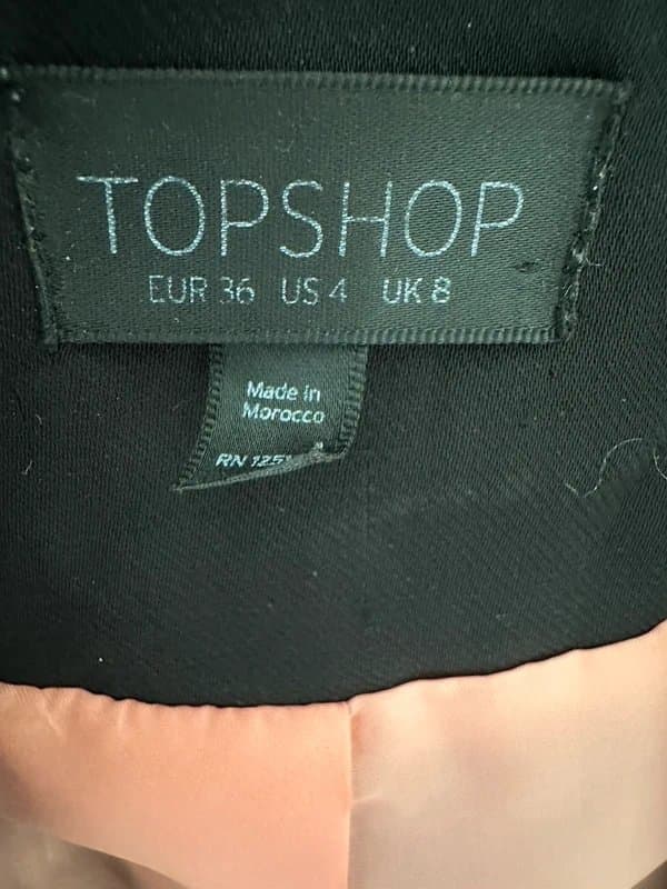 Topshop Black suit jacket