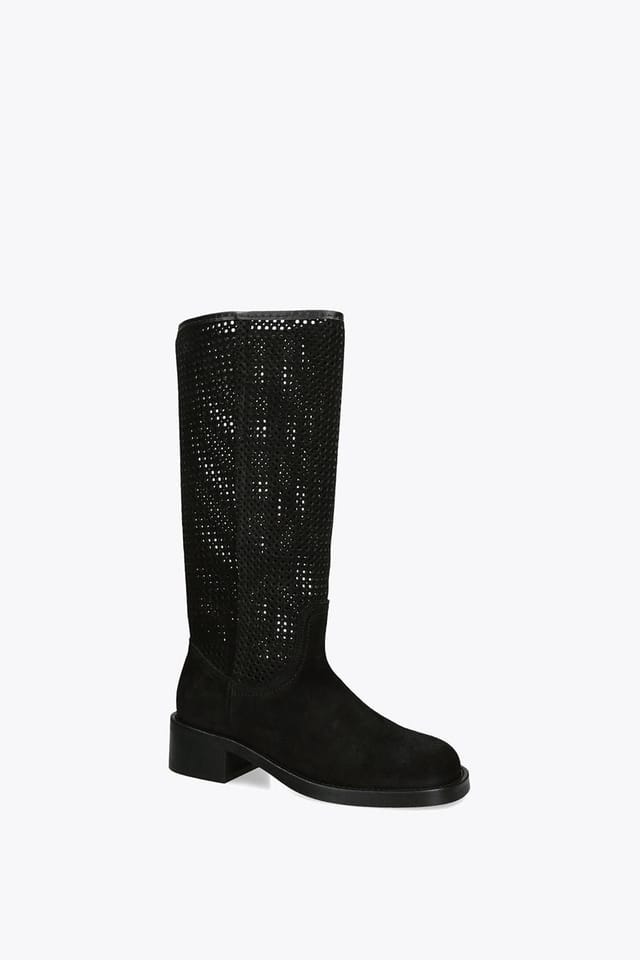 Steve Madden STEVE MADDEN Women's 'Riggs Black' Leather Boots in Black - 2