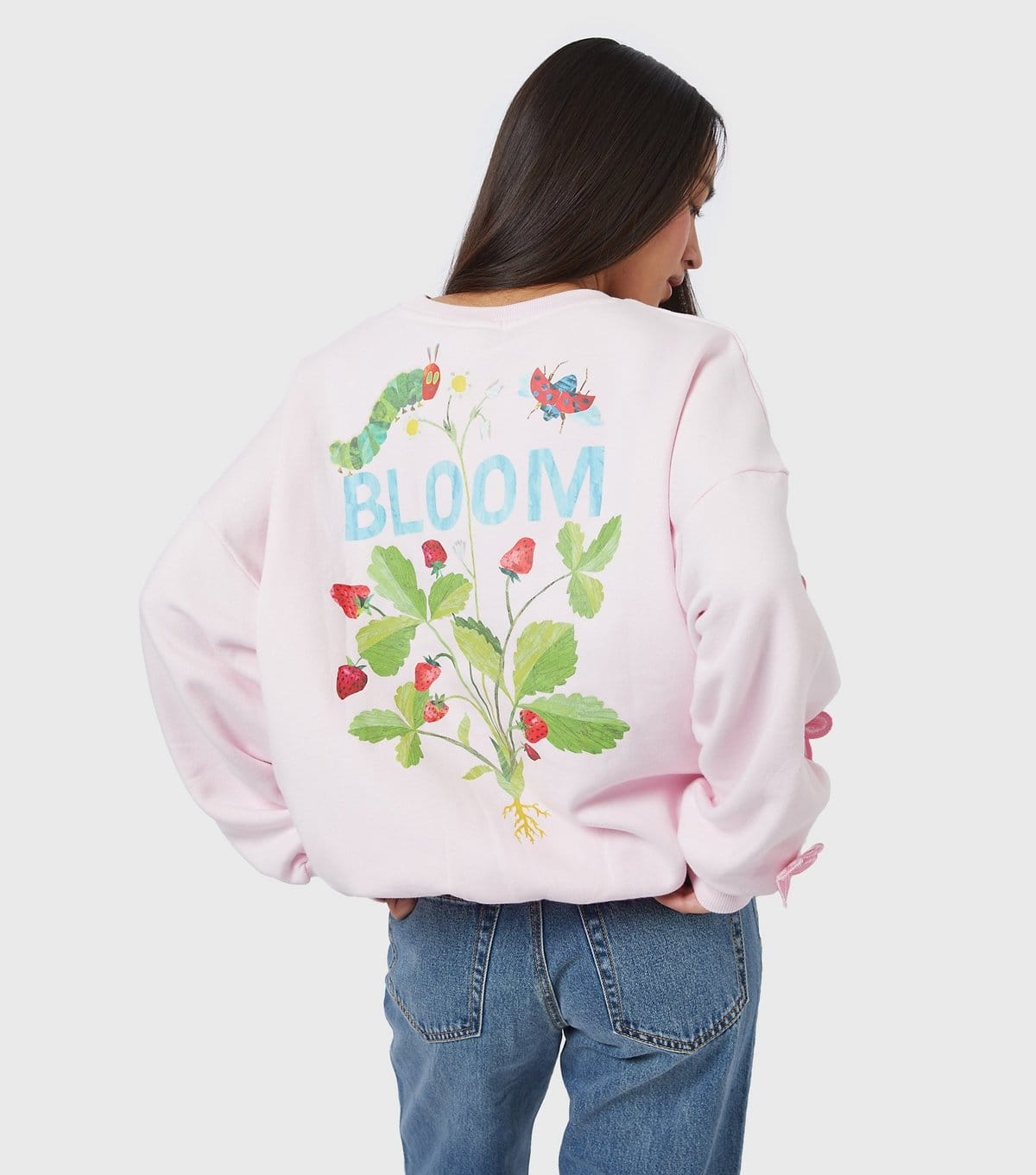 Skinnydip Women's Pink Hungry Caterpillar Bloom Sweatshirt Skinnydip New Look - 4