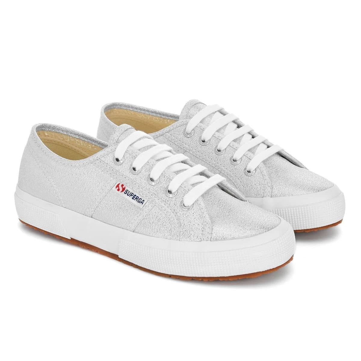 Superga Superga Women's 2750 Lamew Metallic Trainers in Grey