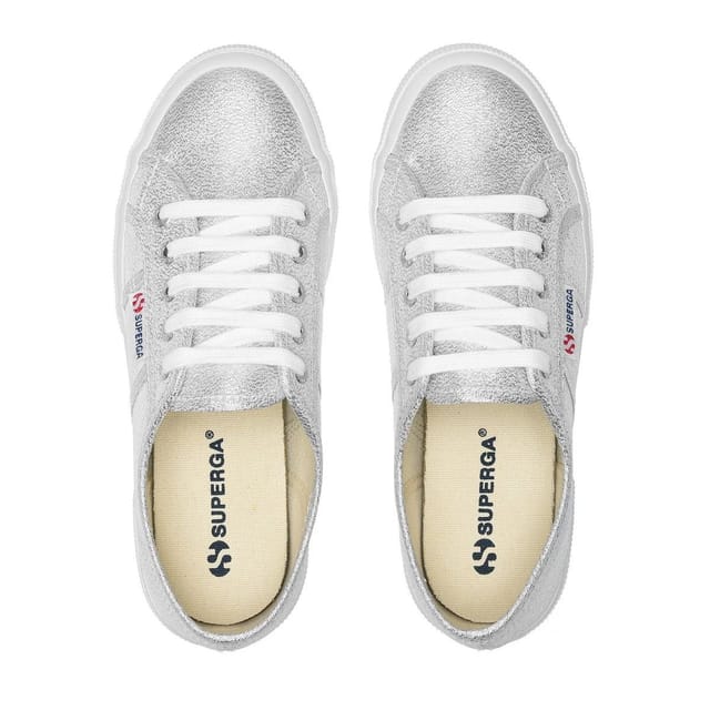 Superga Superga Women's 2750 Lamew Metallic Trainers in Grey - 3