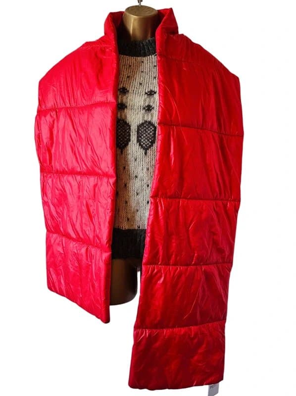 Bershka New puffer scarf wraps red bright Bershka