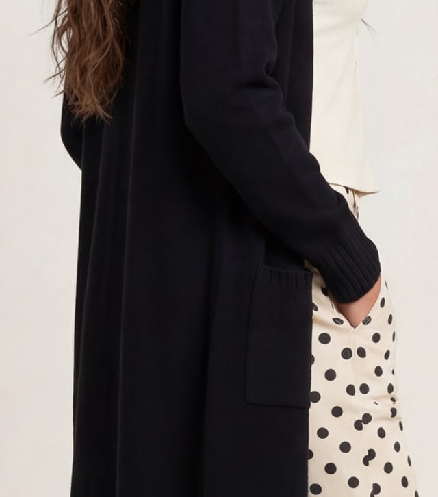 Urban Bliss Women's Black Longline Cardigan Urban Bliss New Look - 3