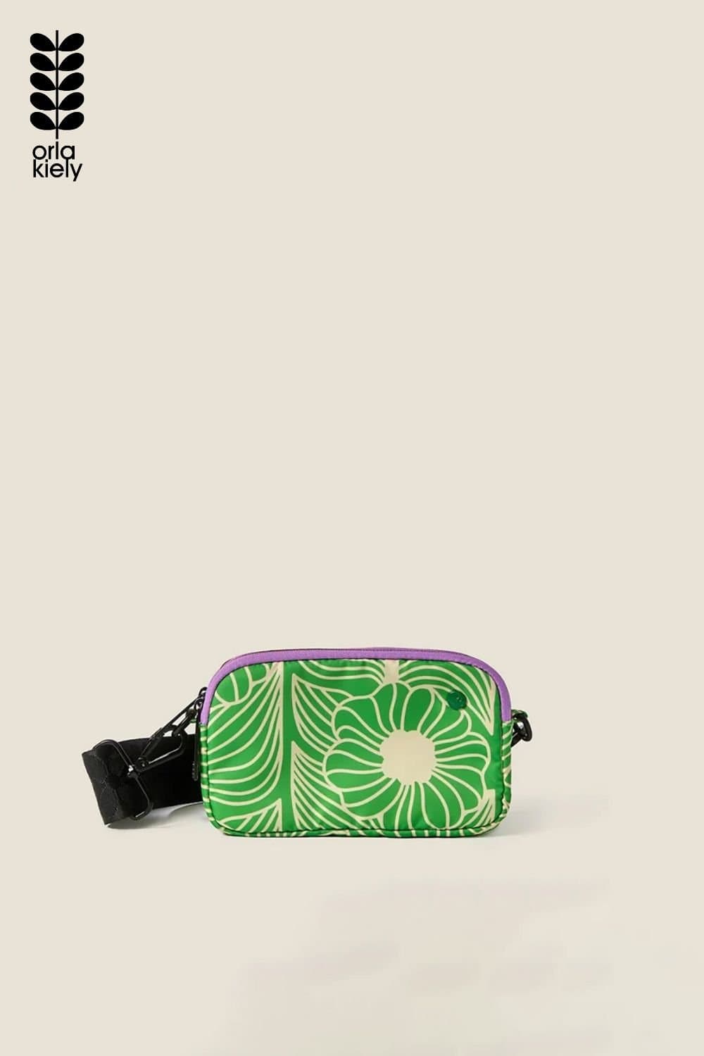 Orla Kiely Orla Kiely Green Crossbody Bag - Moonflower