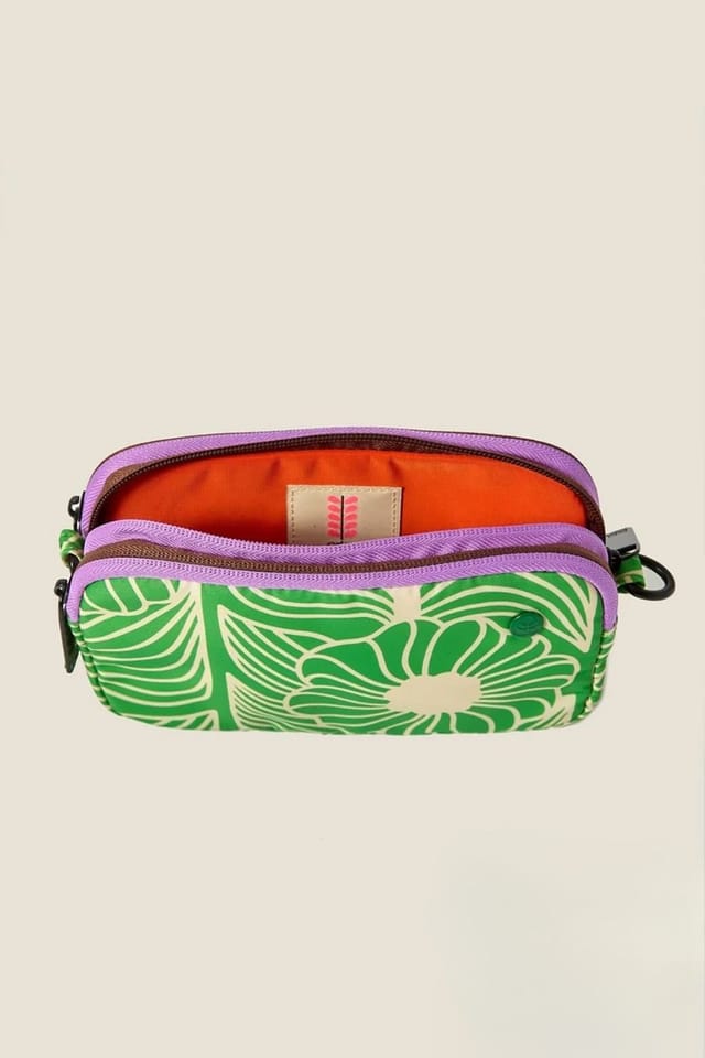 Orla Kiely Orla Kiely Women's Tripod Crossbody Bag - Moonflower Spring Green - 3