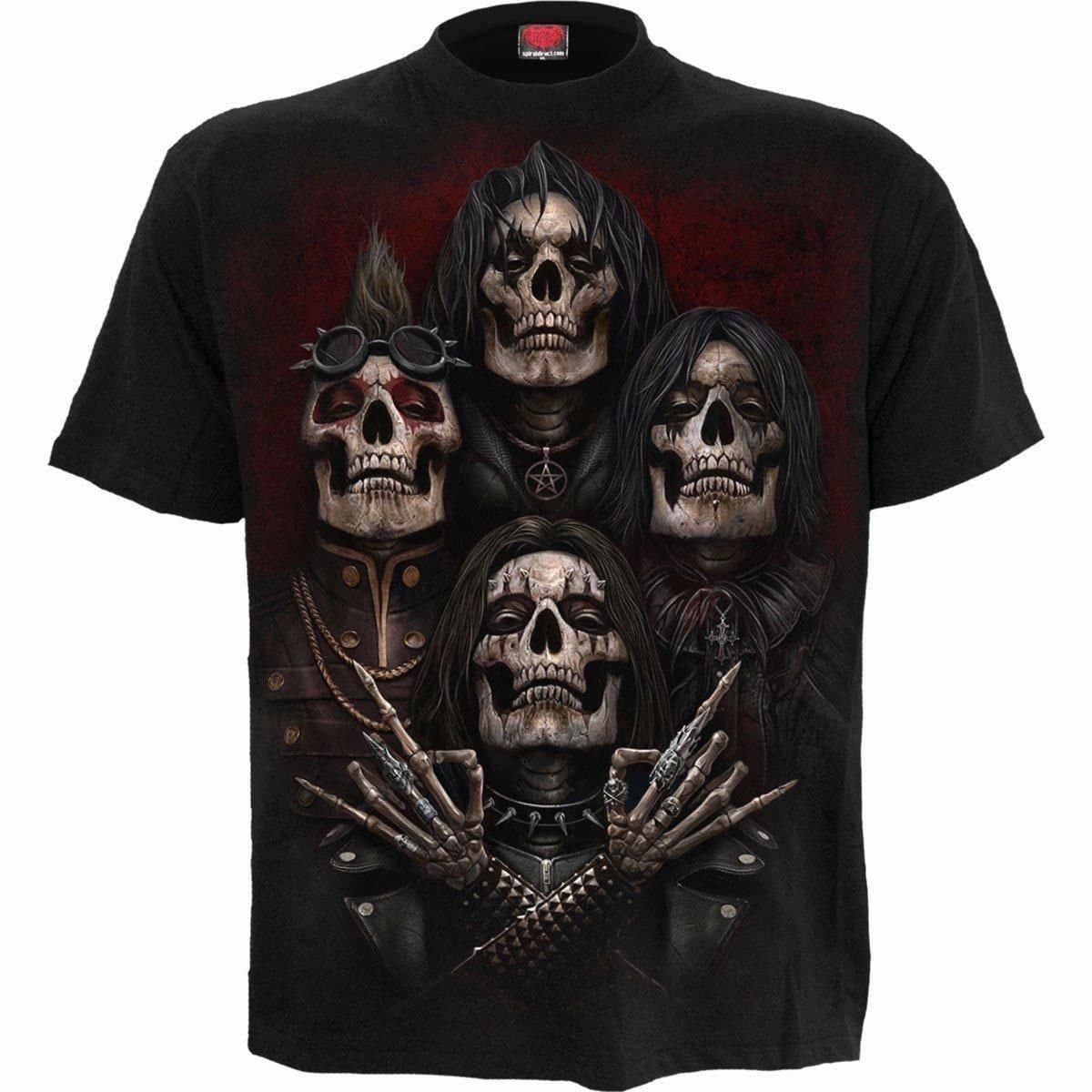 Spiral Spiral Men's FACES OF GOTH - T-Shirt Black