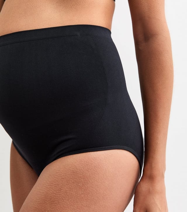 New Look Women's Maternity Black High Waist Over Bump Briefs New Look - 2