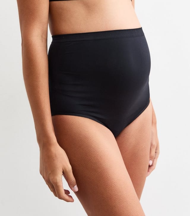 New Look Women's Maternity Black High Waist Over Bump Briefs New Look - 3