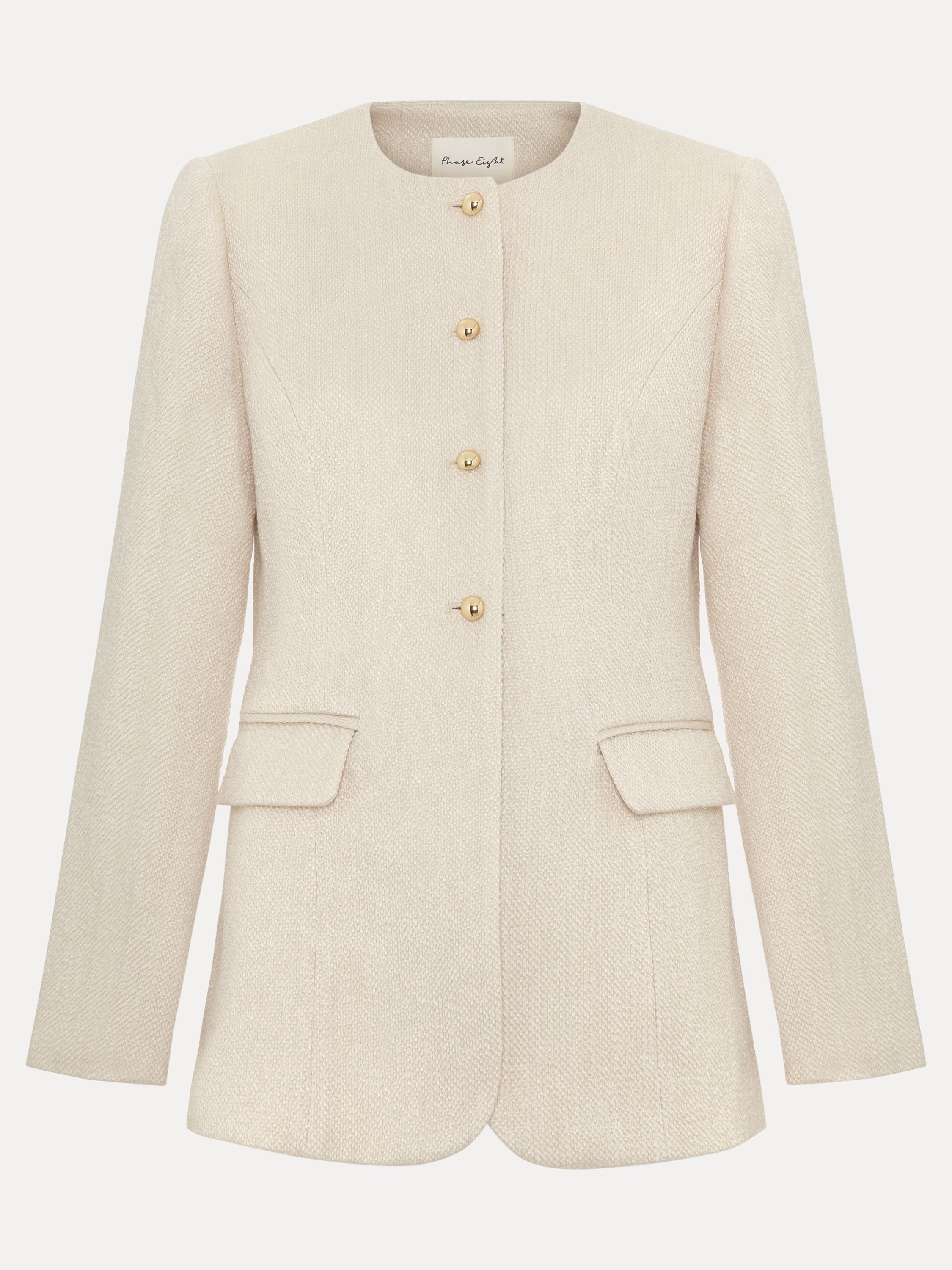 Phase Eight Phase Eight Women's Graziella Boucle Jacket in Cream - 2
