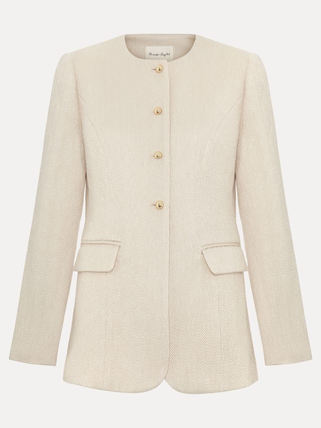 Phase Eight Phase Eight Women's Graziella Boucle Jacket in Cream - 2