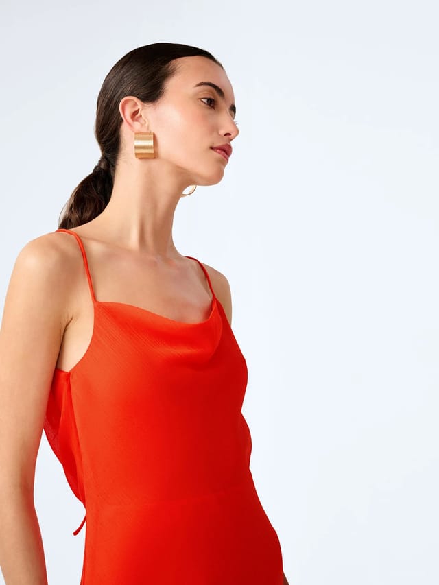 OMNES Koko Dress in Tangerine - 3