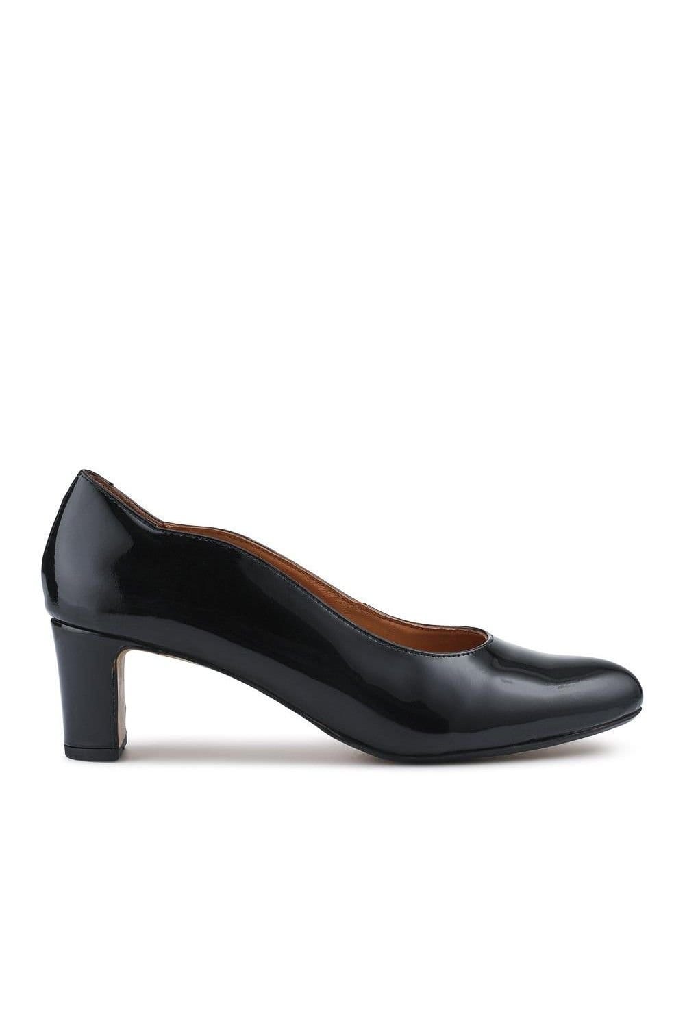 Jones Bootmaker Jones Bootmaker Women's Zoey Leather Court Shoes in Jet Black - 4
