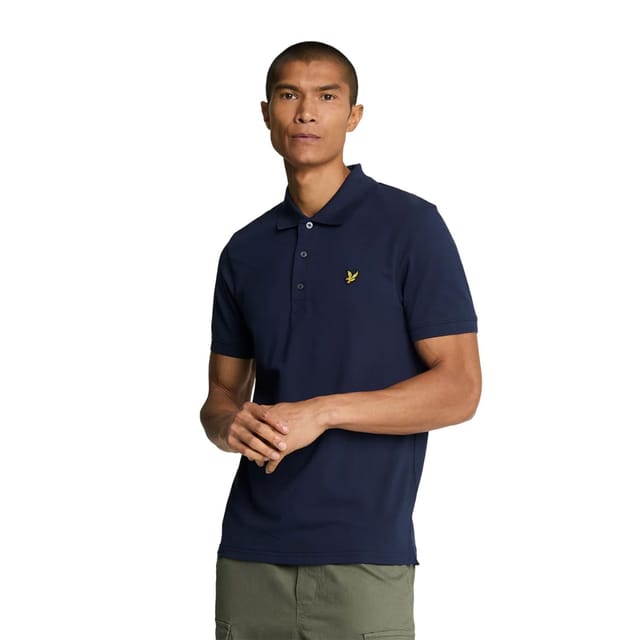 Lyle & Scott Lyle & Scott Men's Long-Sleeved Polo Shirt in Navy - 3