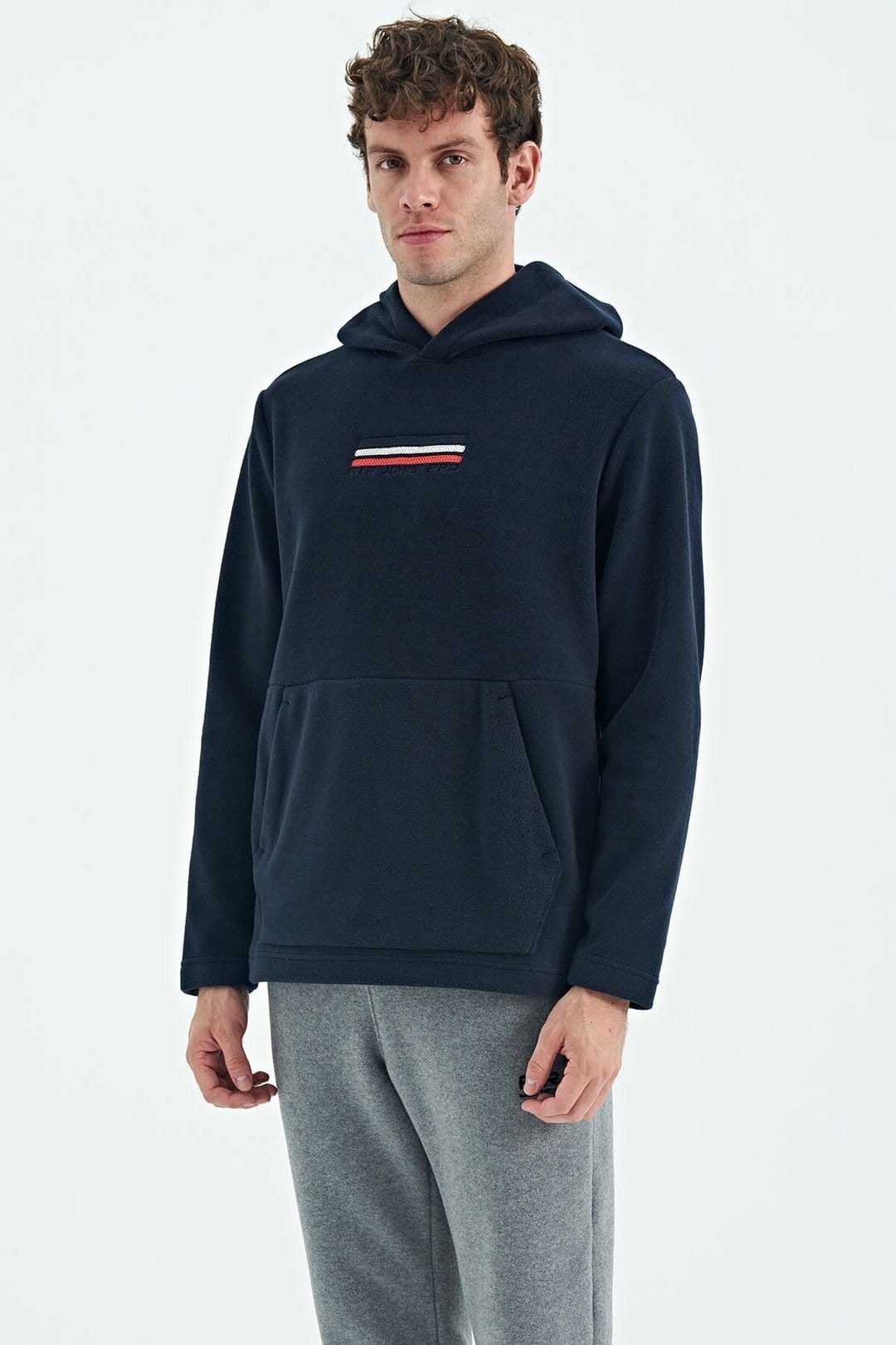Tommy Life Tommy Life Men's Printed Logo Hoodie in Navy - 4