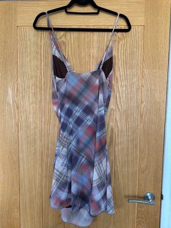 Bershka Bershka Mini Tulle Checked Dress