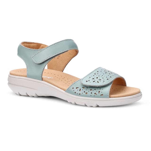Hotter Hotter Women's Wide Fit 'Leah II' Sandals in Duck Egg Blue - 2