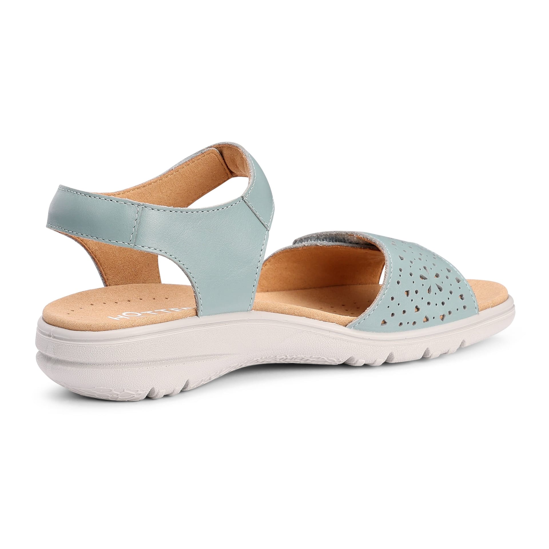 Hotter Hotter Women's Wide Fit 'Leah II' Sandals in Duck Egg Blue - 4