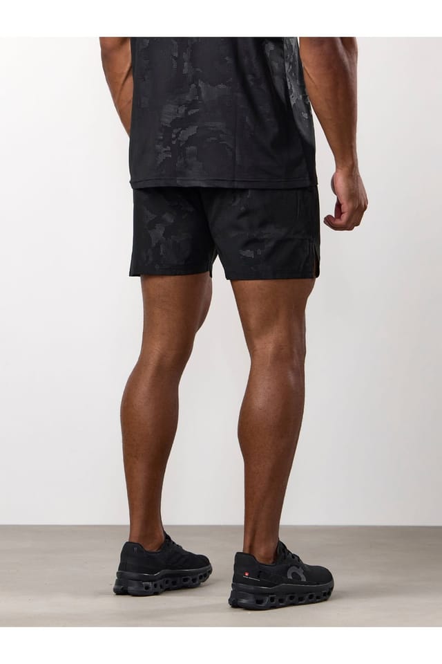 Gym King GYM KING Men's Debossed Camo Short 5" Black - 2