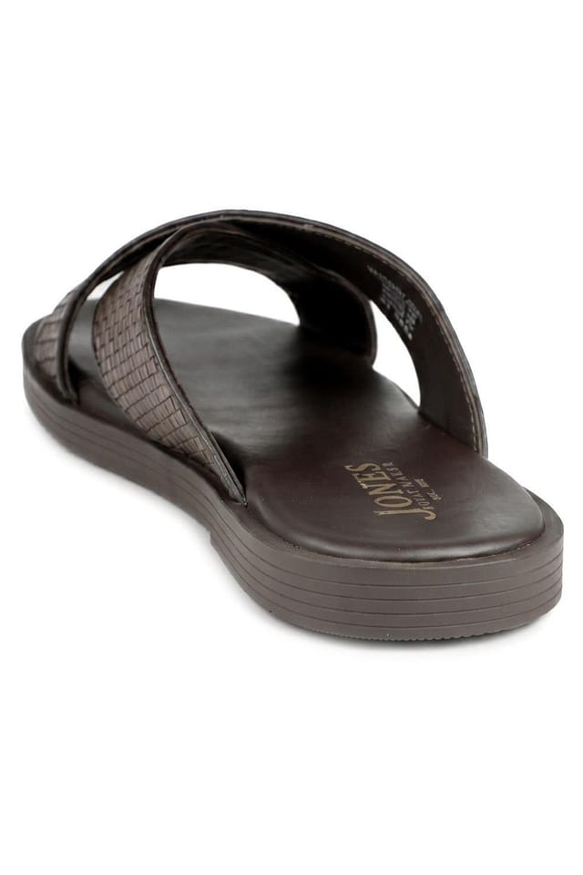 Jones Bootmaker Jones Bootmaker Men's Westport Leather Mule Sliders in Brown - 3