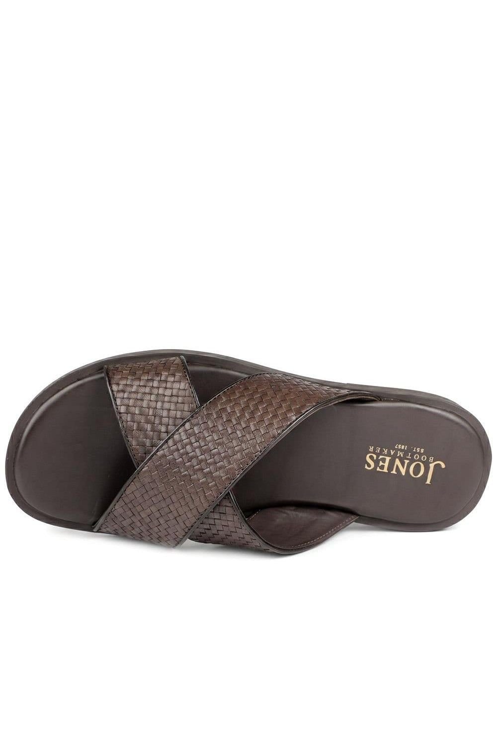 Jones Bootmaker Jones Bootmaker Men's Westport Leather Mule Sliders in Brown - 4