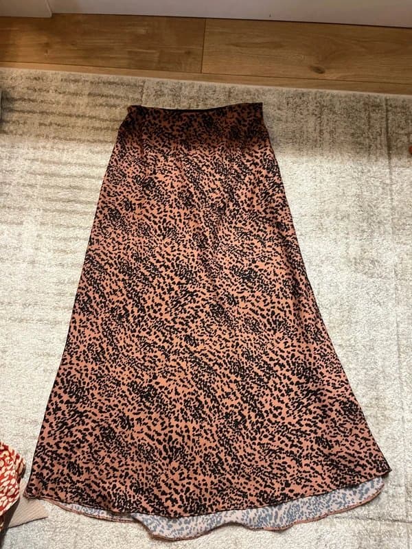 New Look Satin midi skirt newlook