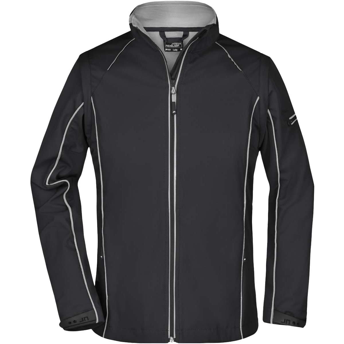 James and Nicholson James and Nicholson Women's Zip-Off Soft Shell Jacket in Black