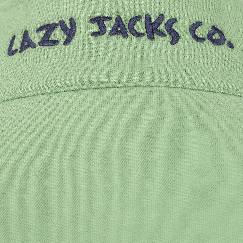 Lazy Jacks Lazy Jacks Women's Logo Full Zip Sweatshirt in Light Green - 4