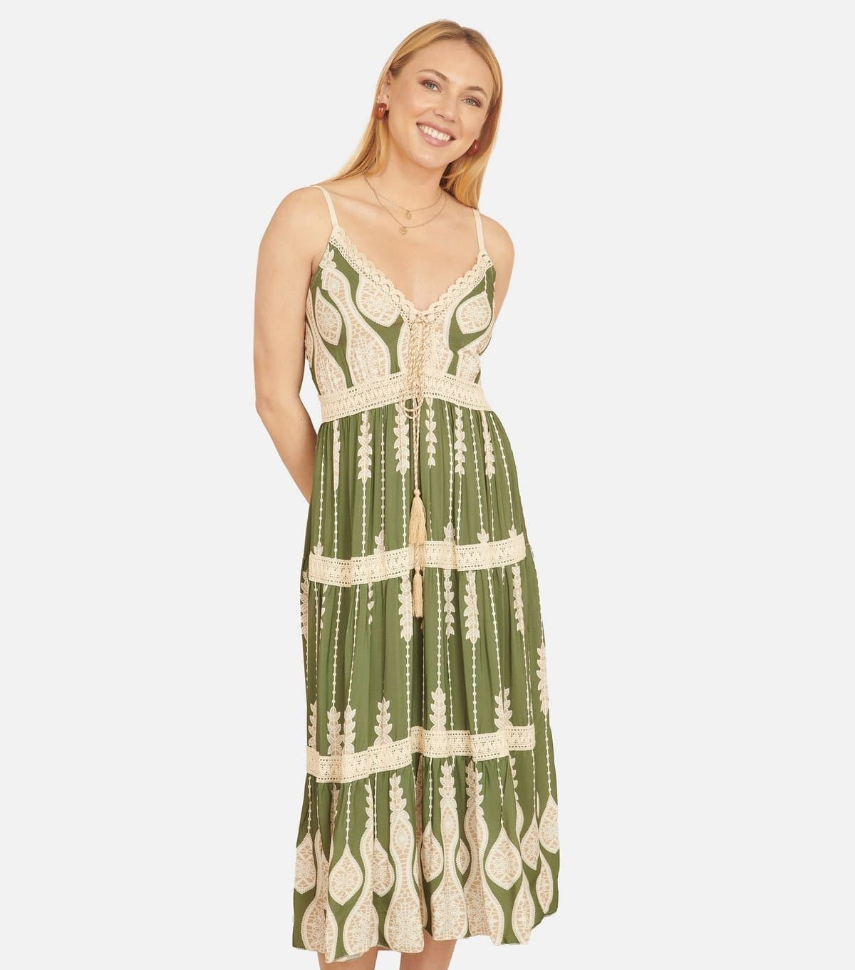 Yumi Women's Black Paisley Pattern Dress Yumi New Look