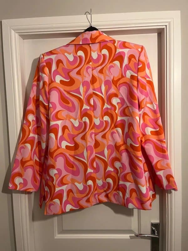 ASOS Design Retro swirl blazer