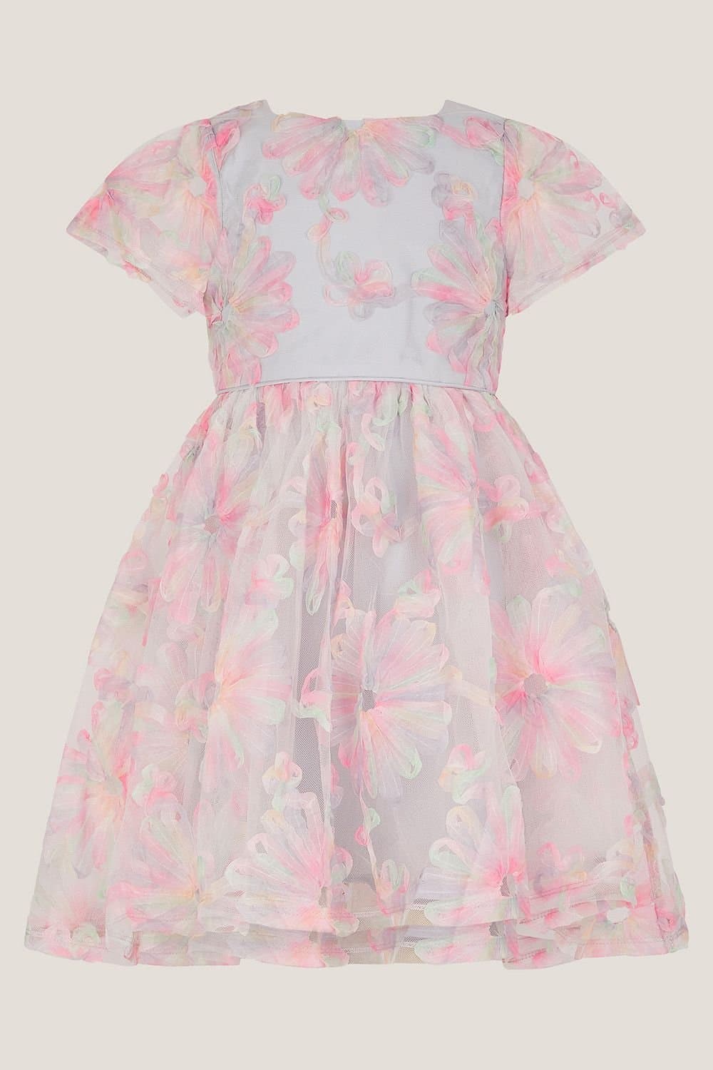 Monsoon Monsoon Women's Haisley Appliqu� Flower Tulle Dress Multi