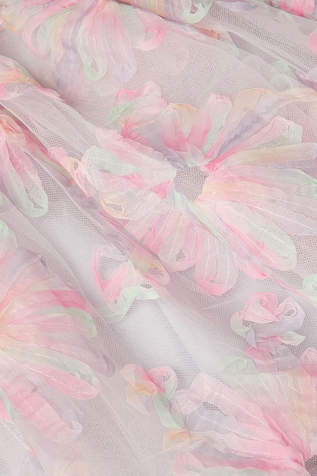 Monsoon Monsoon Women's Haisley Appliqu� Flower Tulle Dress Multi - 3
