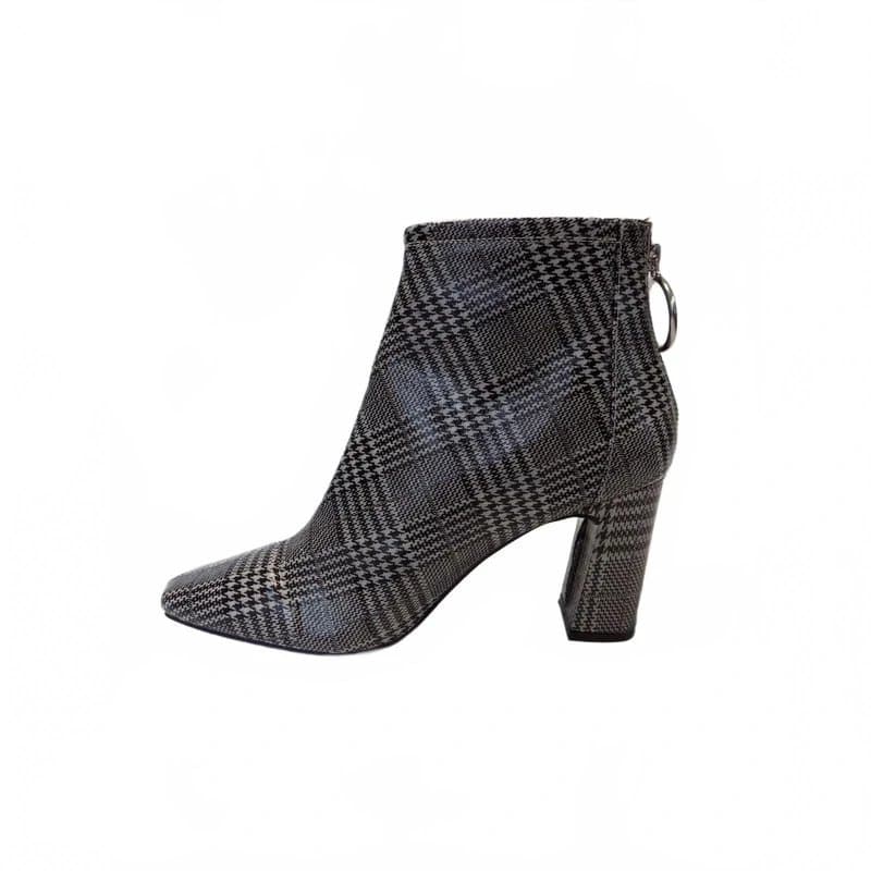 New Look New Look Ankle Boots Size 8 EU 41 Womens Block High Heeled Square Toe Zip